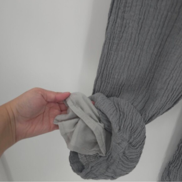 Stella Carakasi Womens 100% Hemp Chanvre 2-Piece Set Top Pnats Size S/M Crinkle - Picture 12 of 16